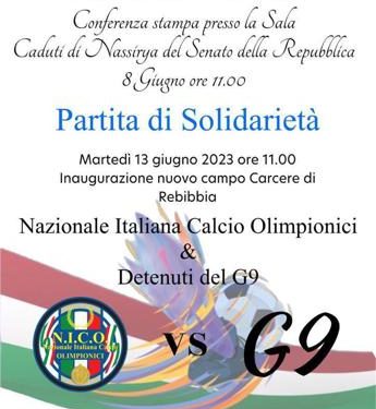 Calcio: nuovo campo a Rebibbia, partita di solidarietà per inaugurarlo