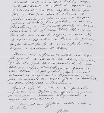 Due lettere del Premio Nobel Rita Levi-Montalcini all’asta