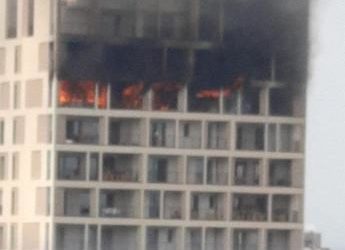 Incendio in una torre di via Gallarate a Milano, nessun ferito