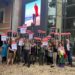 Writers Guild Italia protesta a Roma per sostenere le rivendicazioni dei colleghi statunitensi