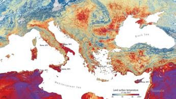 Caldo, satelliti Esa ‘fotografano’ le ondate di calore