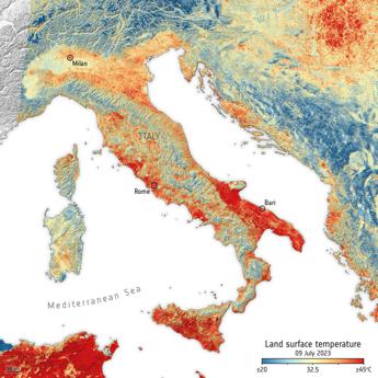 Esa, temperature record per il nostro pianeta. L’Italia supera i 47 gradi