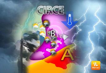 Meteo, maltempo con ciclone Circe: temporali e grandine