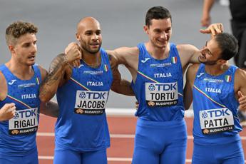 Mondiali atletica Budapest, staffetta 4×100 Italia argento