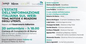 Editoria, SocialData presenta ‘L’estate dell’informazione italiana sul web’