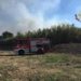Incendio oggi Roma, rifiuti in fiamme