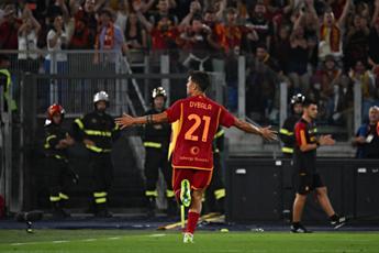 Roma-Empoli 7-0, è Dybala-Lukaku show