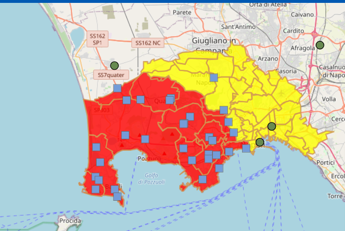 Campi Flegrei, mappa Protezione civile: zona rossa e gialla, cosa prevede