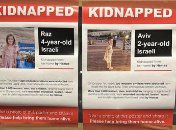 Capitali europee tappezzate da foto ostaggi Israele: “Musulmani premano per rilascio”