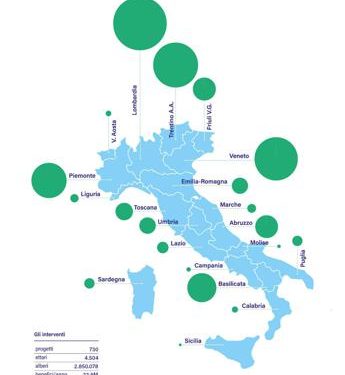 Atlante delle foreste, dai nuovi boschi un ‘tesoro’ di oltre 23,5 mln l’anno