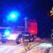 Auto bloccata dalla neve nel vicentino liberata dai vigili del fuoco