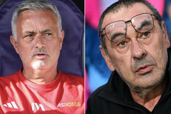 Lazio-Roma, è già derby: Mourinho contro Sarri, botta e risposta