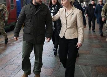 Ucraina, von der Leyen a Kiev: incontro con Zelensky