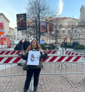 Scala: sul palco russa Netrebko, protesta attivista ucraina ‘fa propaganda a Putin