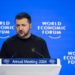 Ucraina, Zelensky a Davos: “Combattiamo Putin tutti insieme per pace globale”