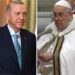 Israele e Ucraina, Erdogan scrive al Papa: “Insieme per la pace, alziamo la voce”