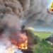 Roma, incendio in una discarica abusiva ad Ardea: “Tenere finestre chiuse”