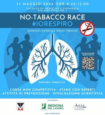 Al via ‘No-tabacco race’, corsa di Università, Policlinico e Cus Tor Vergata