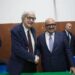 Strette di mano e abbracci, a Napoli scatta la pace tra Sangiuliano e Sgarbi