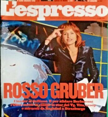 Europee, 20 anni fa exploit di Lilli Gruber e per ‘la rossa’ anche la copertina dell’Espresso