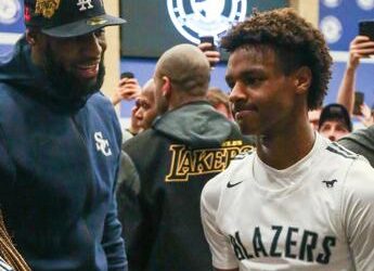 LeBron James giocherà col figlio, Lakers scelgono Bronny al draft Nba