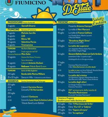 Da Verdone ai Tiromancino, al via a Fiumicino ‘Notti d’Estate
