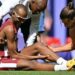 Parigi 2024, Tamberi soccorre Barshim con problema al polpaccio: avevano condiviso l’oro a Tokyo 2020