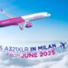 Wizz Air lancia volo diretto Milano-Abu Dhabi