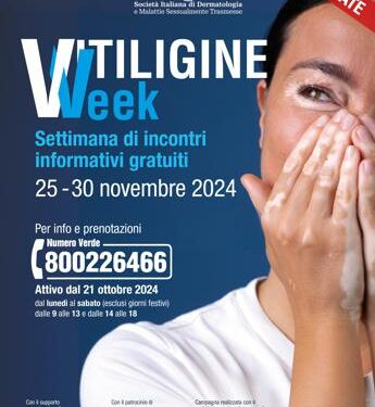 Salute, dal 25 novembre ‘Vitiligine Week’ con incontri gratuiti in 40 centri