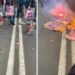 Torino, a corteo pro Palestina bruciate foto di Meloni, Salvini, Crosetto e dell’ad di Leonardo
