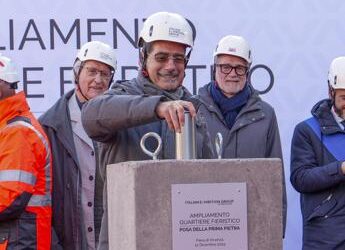 Fiere, posata da Ieg prima pietra del nuovo padiglione del quartiere fieristico di Vicenza