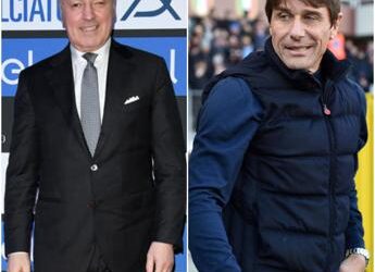 Inter-Napoli, botta e risposta. Marotta: “Loro favoriti”. Conte: “Hanno due squadre”