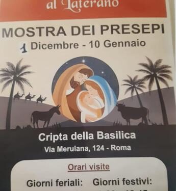 Natale: mostra Presepi da tutto il mondo alla Cripta della Basilica Sant’Antonio al Laterano