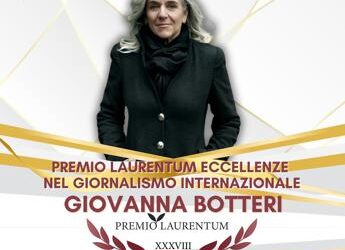 Premio Laurentum a Botteri: “Simbolo di integrità, competenza e dedizione”