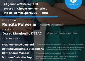 Sanità: è ‘un bene comune’, domani evento a Roma dell’Associazione ‘Uniti nel fare’
