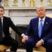 Trump riceve Macron: “Guerra può finire in settimane”. Elogi per Meloni: “Meravigliosa, Italia importante”