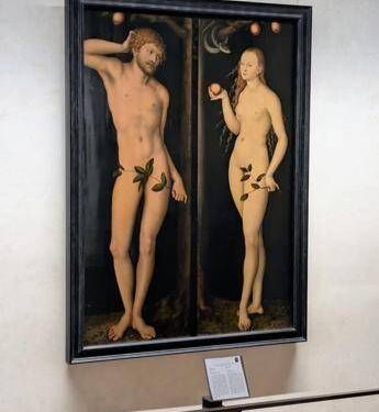 Agli Uffizi una sola cornice i capolavori di Cranach Adamo ed Eva
