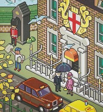 Design: pionieri pixel art eBoy firmano ‘A mosaic installation’ per Bisazza