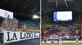 Lazio-Roma, il derby delle curve e delle coreografie – Video