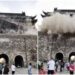 Cina, crolla il tetto della Torre del Tamburo: aveva 650 anni – Video