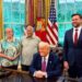 Louis Prevost, il fratello di Papa Leone XIV, nello Studio ovale da Trump