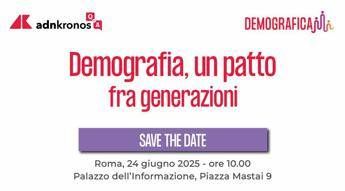‘Demografia, un patto fra generazioni’, il 24 giugno l’evento Adnkronos Q&A