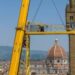 Firenze saluta la maxi gru degli Uffizi