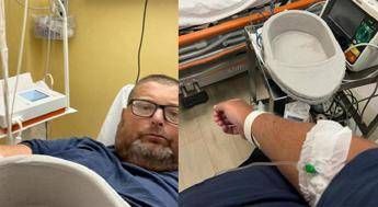 Mario Adinolfi in ospedale dopo il rientro dall’Isola dei Famosi: “Un gran bello spavento”