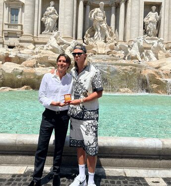‘Vacanze romane’ di Haaland, da Fontana di Trevi a Piazza di Spagna