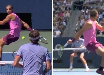 Alcaraz, magia agli US Open. Il colpo geniale contro Rinderknech