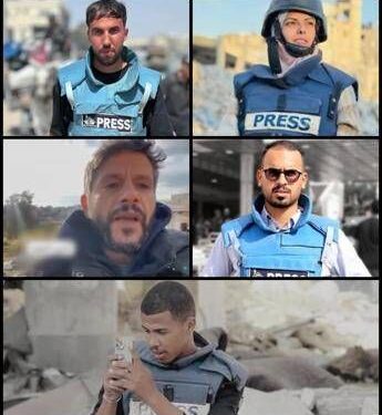 Gaza, 5 giornalisti uccisi in raid su ospedale Nasser: chi sono