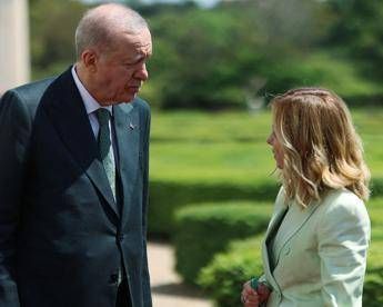 Italia-Turchia, Meloni oggi da Erdogan a Istanbul