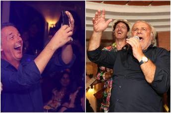 Jerry Calà e Matteo Renzi, serata a sorpresa all’Anema e Core di Capri
