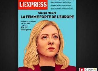 Giorgia Meloni sulla copertina del settimanale L’Express: “La donna forte d’Europa”